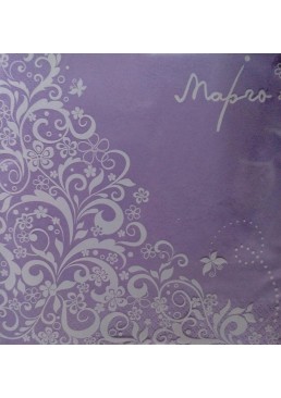 Салфетки столовые Марго 3-х слойные Фиолет, 20 шт